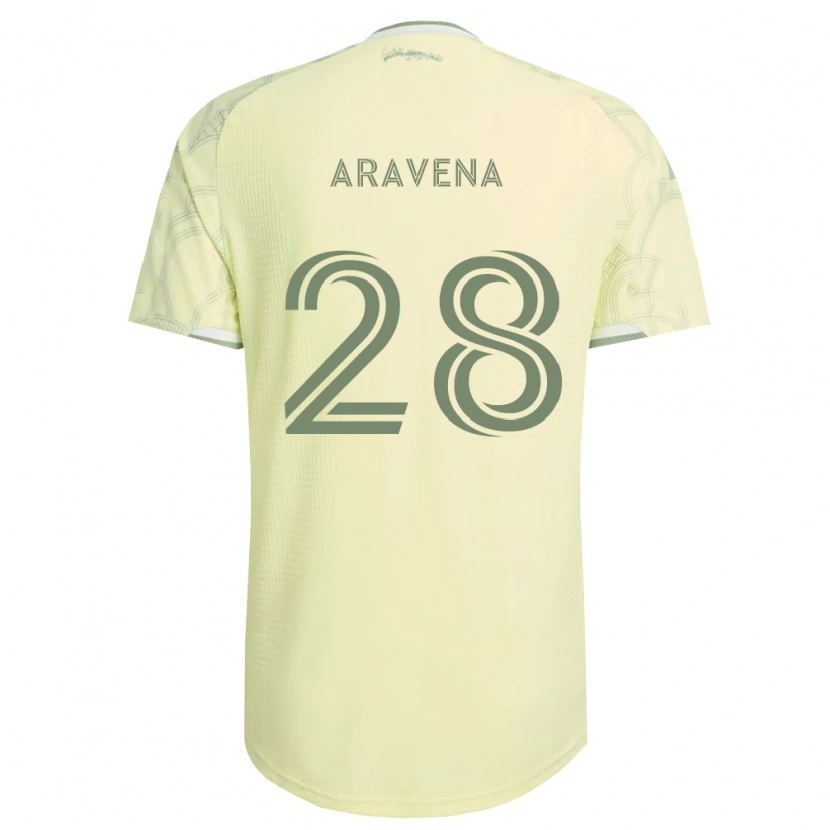 Danxen Barn Alexander Aravena #28 Beige Hvit Bortetrøye Drakt Trøye 2026/27 Skjorter T-Skjorte
