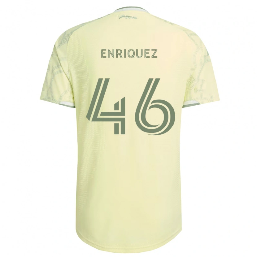 Danxen Barn Adolfo Enríquez #46 Beige Hvit Bortetrøye Drakt Trøye 2026/27 Skjorter T-Skjorte