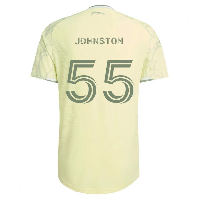Danxen Barn Malcolm Johnston #55 Beige Hvit Bortetrøye Drakt Trøye 2026/27 Skjorter T-Skjorte