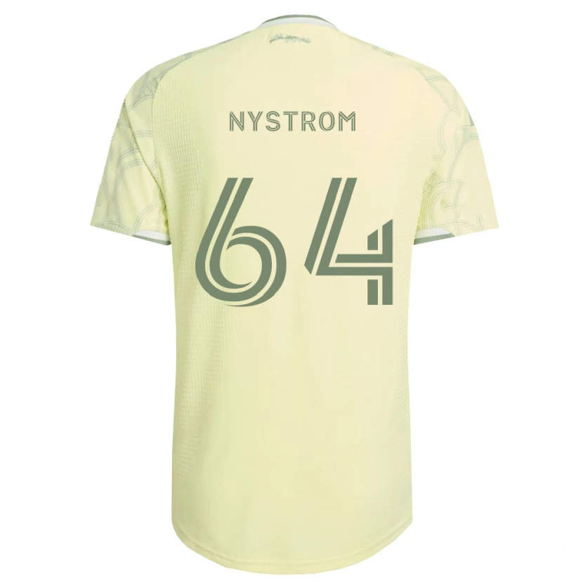 Danxen Barn August Nystrom #64 Beige Hvit Bortetrøye Drakt Trøye 2026/27 Skjorter T-Skjorte