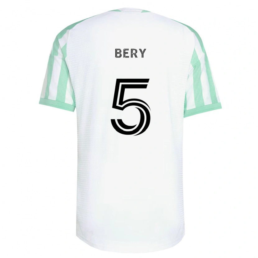 Danxen Barn Jules Bery #5 Lysegrønn Svart Hvit Bortetrøye Drakt Trøye 2026/27 Skjorter T-Skjorte