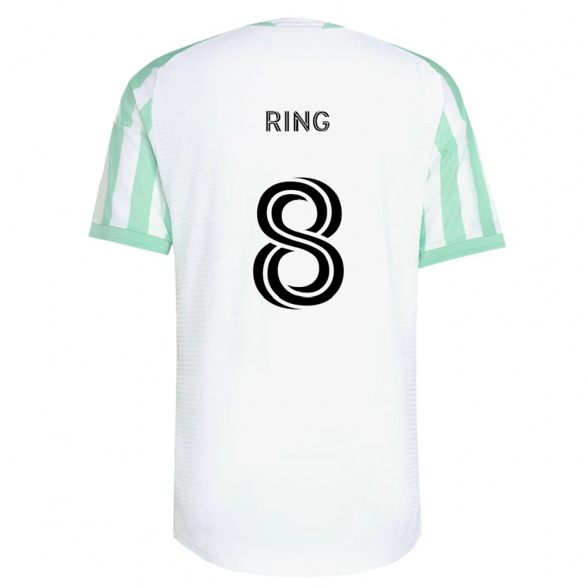 Danxen Barn Alexander Ring #8 Lysegrønn Svart Hvit Bortetrøye Drakt Trøye 2026/27 Skjorter T-Skjorte