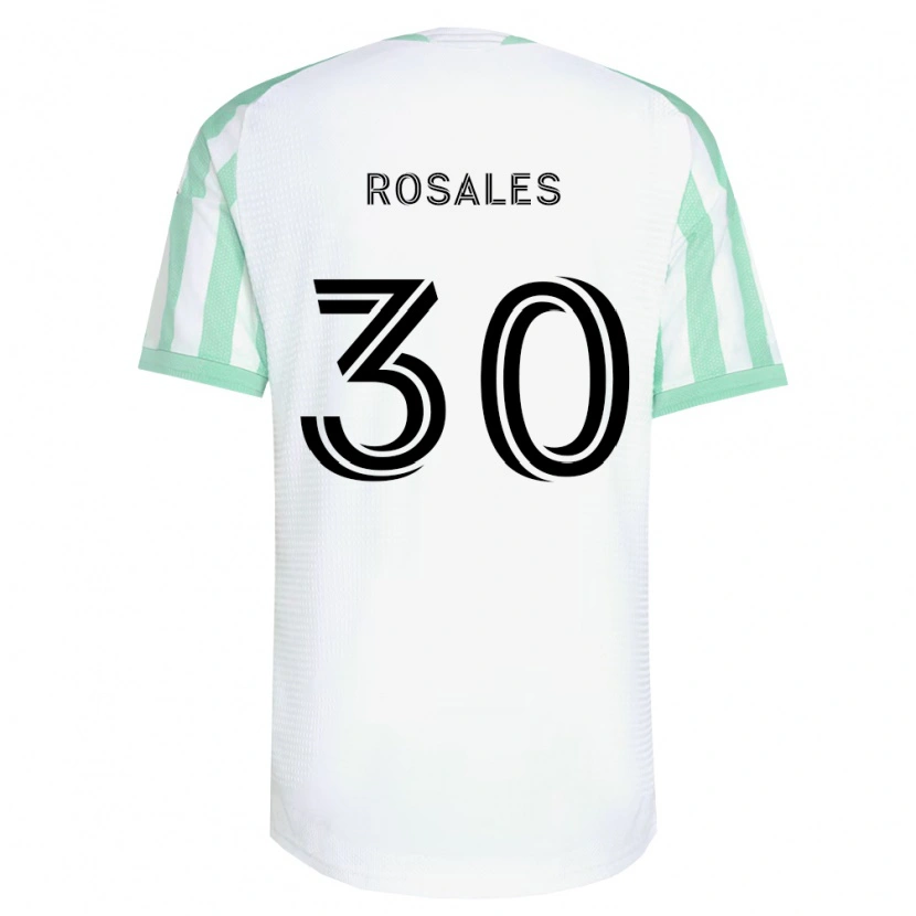 Danxen Barn Joseph Rosales #30 Lysegrønn Svart Hvit Bortetrøye Drakt Trøye 2026/27 Skjorter T-Skjorte