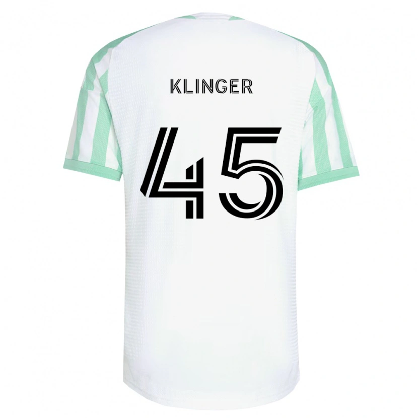 Danxen Barn Ryan Klinger #45 Lysegrønn Svart Hvit Bortetrøye Drakt Trøye 2026/27 Skjorter T-Skjorte