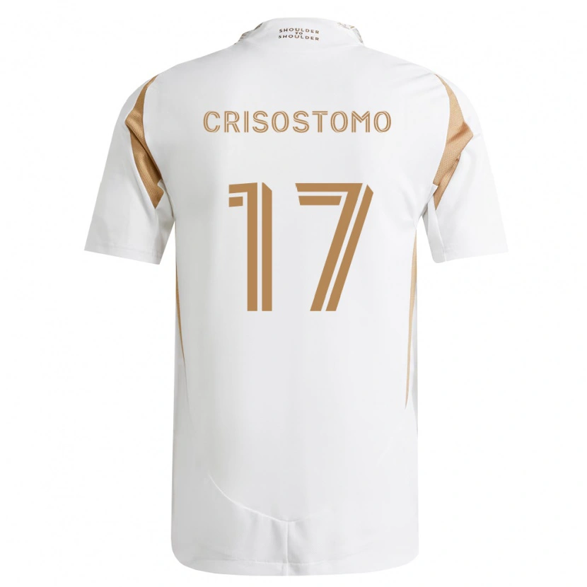 Danxen Barn Danny Crisostomo #17 Hvit Brun Bortetrøye Drakt Trøye 2026/27 Skjorter T-Skjorte