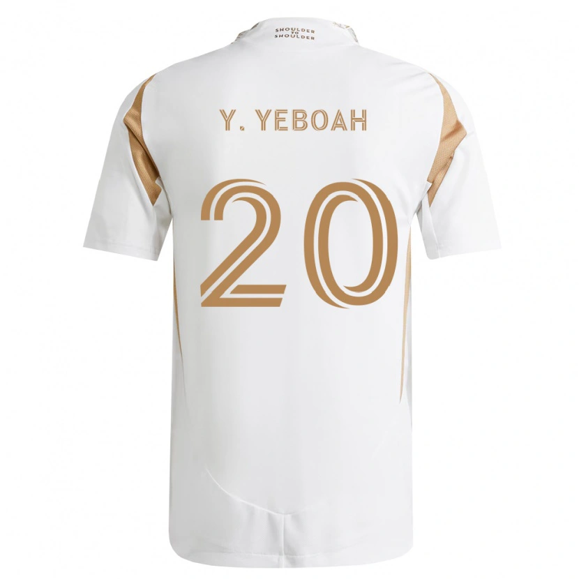 Danxen Barn Yaw Yeboah #20 Hvit Brun Bortetrøye Drakt Trøye 2026/27 Skjorter T-Skjorte