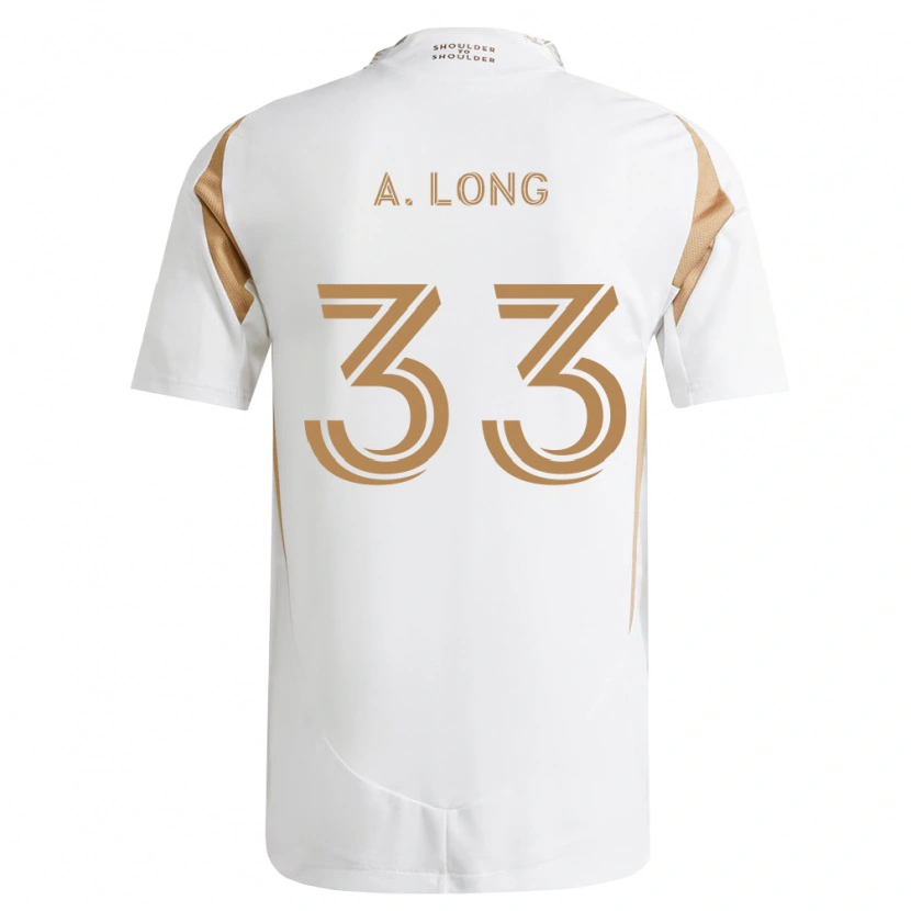 Danxen Barn Aaron Long #33 Hvit Brun Bortetrøye Drakt Trøye 2026/27 Skjorter T-Skjorte