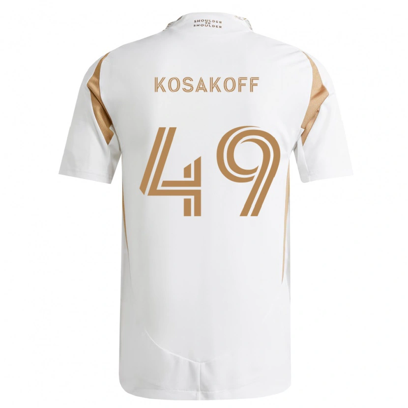 Danxen Barn Charlie Kosakoff #49 Hvit Brun Bortetrøye Drakt Trøye 2026/27 Skjorter T-Skjorte