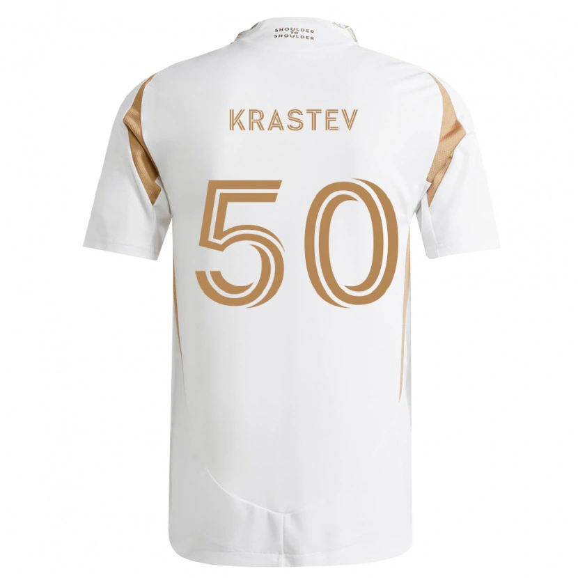 Danxen Barn Filip Krastev #50 Hvit Brun Bortetrøye Drakt Trøye 2026/27 Skjorter T-Skjorte
