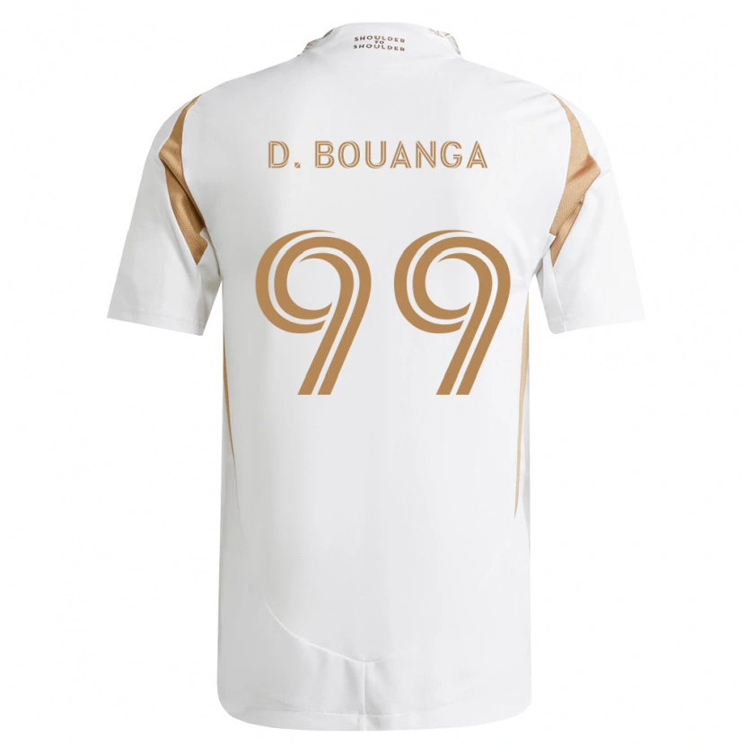 Danxen Barn Denis Bouanga #99 Hvit Brun Bortetrøye Drakt Trøye 2026/27 Skjorter T-Skjorte
