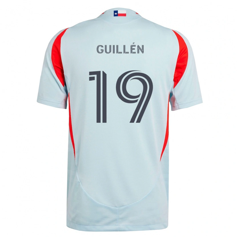 Danxen Barn Christian Guillén #19 Mørk Grå Hvit Rød Bortetrøye Drakt Trøye 2026/27 Skjorter T-Skjorte
