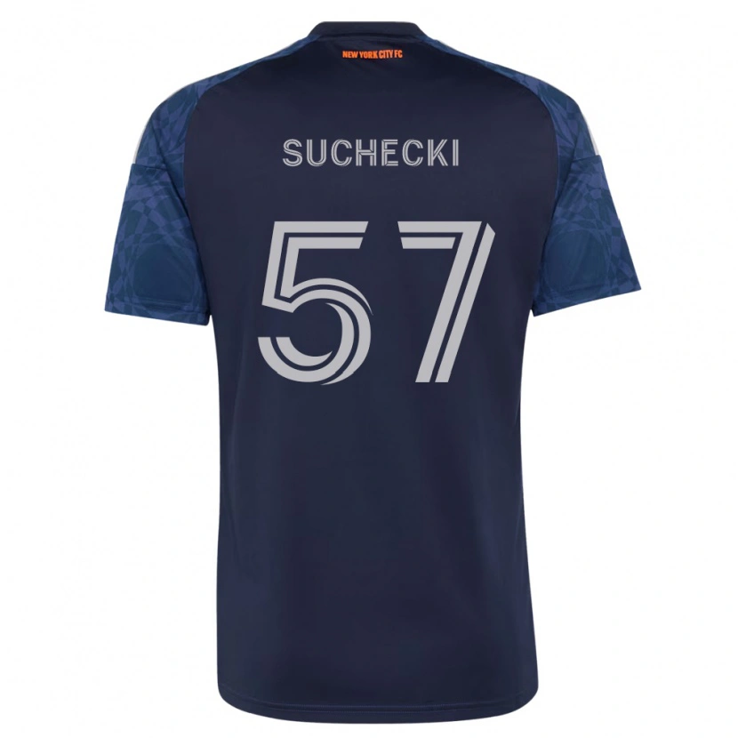 Danxen Barn Joe Suchecki #57 Dyp Blå Hvit Bortetrøye Drakt Trøye 2026/27 Skjorter T-Skjorte