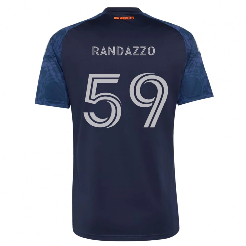 Danxen Barn Dylan Randazzo #59 Dyp Blå Hvit Bortetrøye Drakt Trøye 2026/27 Skjorter T-Skjorte