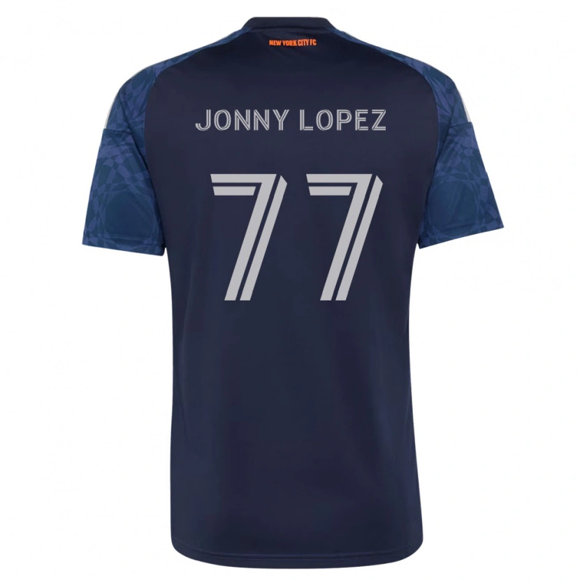 Danxen Barn Jonny Lopez #77 Dyp Blå Hvit Bortetrøye Drakt Trøye 2026/27 Skjorter T-Skjorte