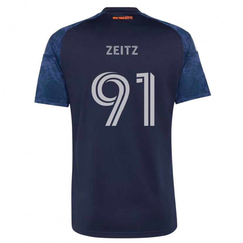 Danxen Barn Uriel Zeitz #91 Dyp Blå Hvit Bortetrøye Drakt Trøye 2026/27 Skjorter T-Skjorte