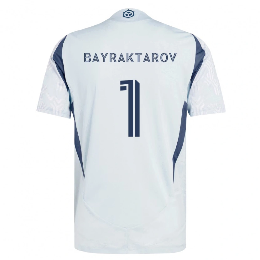 Danxen Barn Alex Bayraktarov #1 Blå Grå Hvit Bortetrøye Drakt Trøye 2026/27 Skjorter T-Skjorte