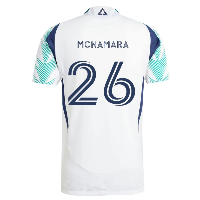 Danxen Barn Tommy Mcnamara #26 Hvit Marineblå Lysegrønn Bortetrøye Drakt Trøye 2026/27 Skjorter T-Skjorte