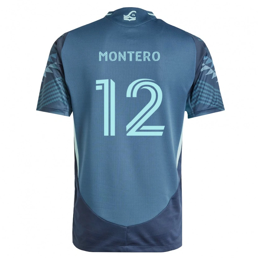 Danxen Barn Fredy Montero #12 Marineblå Grønn Bortetrøye Drakt Trøye 2026/27 Skjorter T-Skjorte