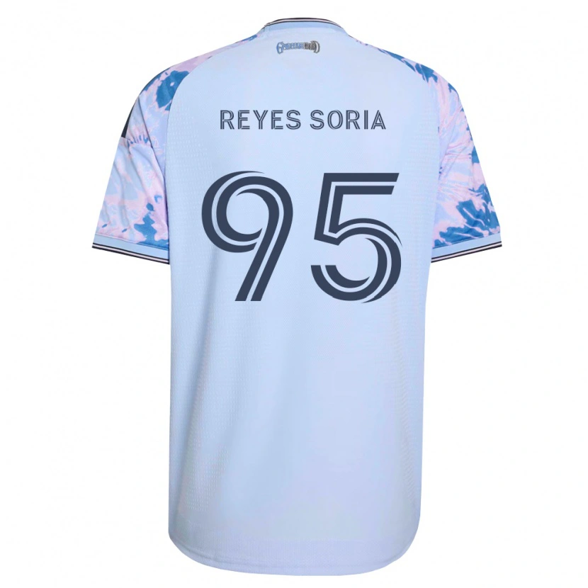 Danxen Barn Randhu Reyes Soria #95 Kongelig Blå Hvit Svart Bortetrøye Drakt Trøye 2026/27 Skjorter T-Skjorte