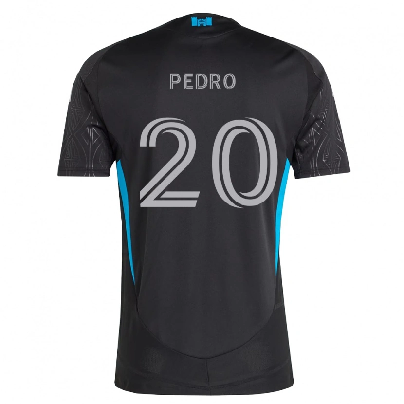 Danxen Barn João Pedro #20 Svart Hvit Himmelblå Bortetrøye Drakt Trøye 2026/27 Skjorter T-Skjorte