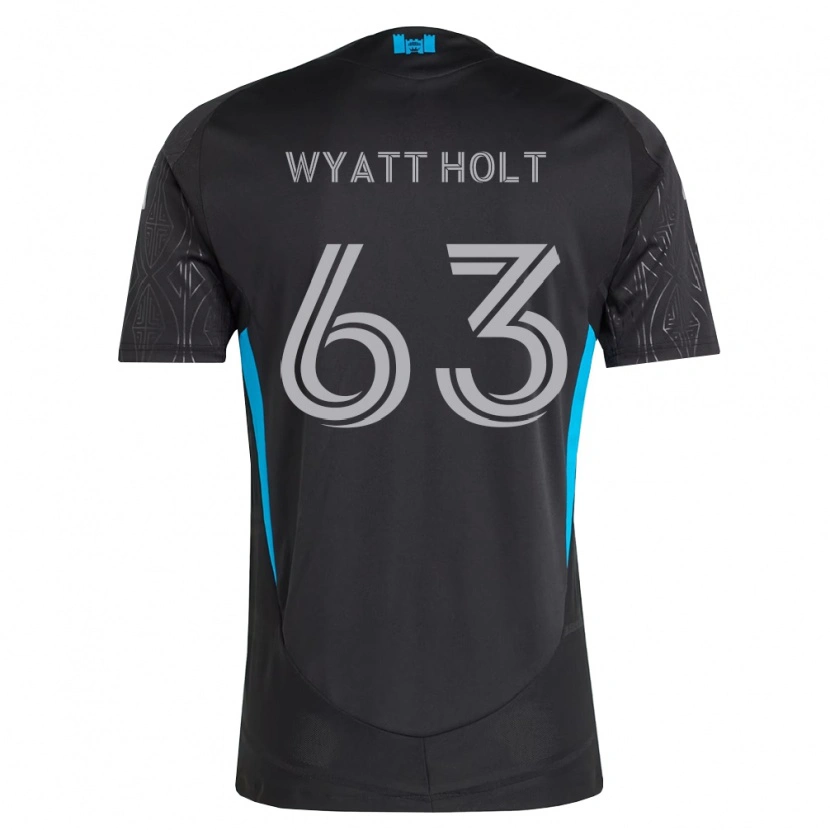 Danxen Barn Wyatt Holt #63 Svart Hvit Himmelblå Bortetrøye Drakt Trøye 2026/27 Skjorter T-Skjorte