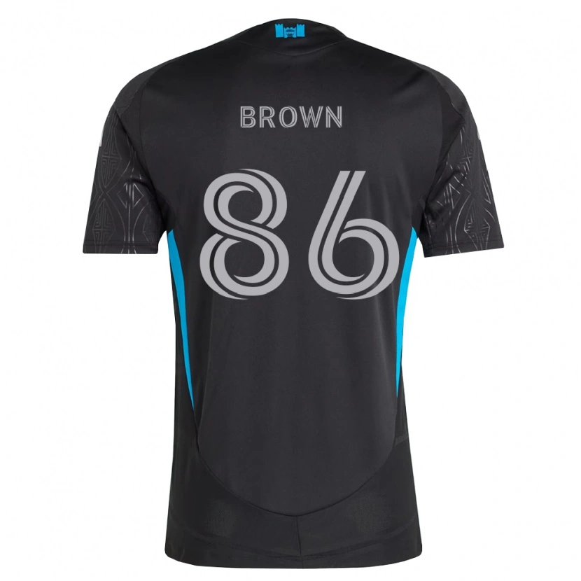 Danxen Barn Daniel Brown #86 Svart Hvit Himmelblå Bortetrøye Drakt Trøye 2026/27 Skjorter T-Skjorte