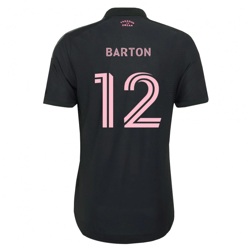 Danxen Barn Tye Barton #12 Rosa Svart Hvit Bortetrøye Drakt Trøye 2026/27 Skjorter T-Skjorte