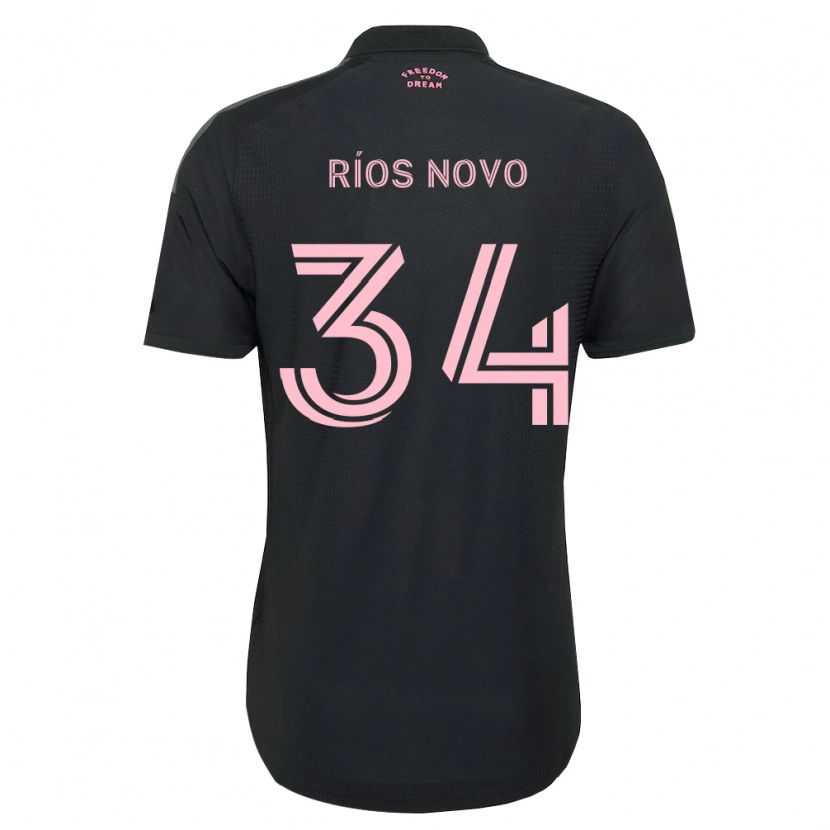 Danxen Barn Rocco Ríos Novo #34 Rosa Svart Hvit Bortetrøye Drakt Trøye 2026/27 Skjorter T-Skjorte