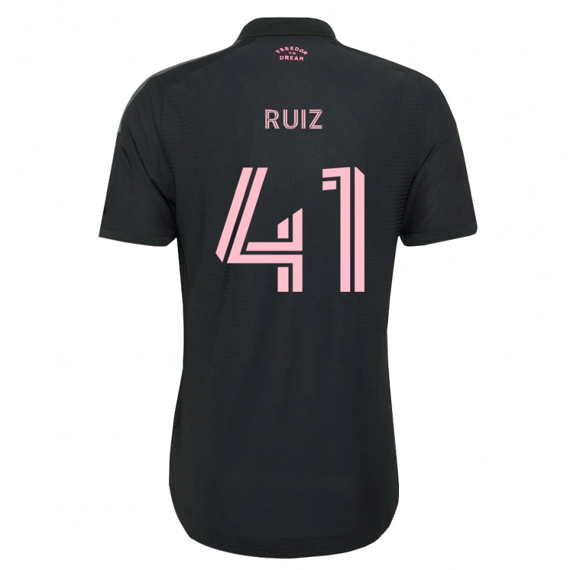 Danxen Barn David Ruíz #41 Rosa Svart Hvit Bortetrøye Drakt Trøye 2026/27 Skjorter T-Skjorte