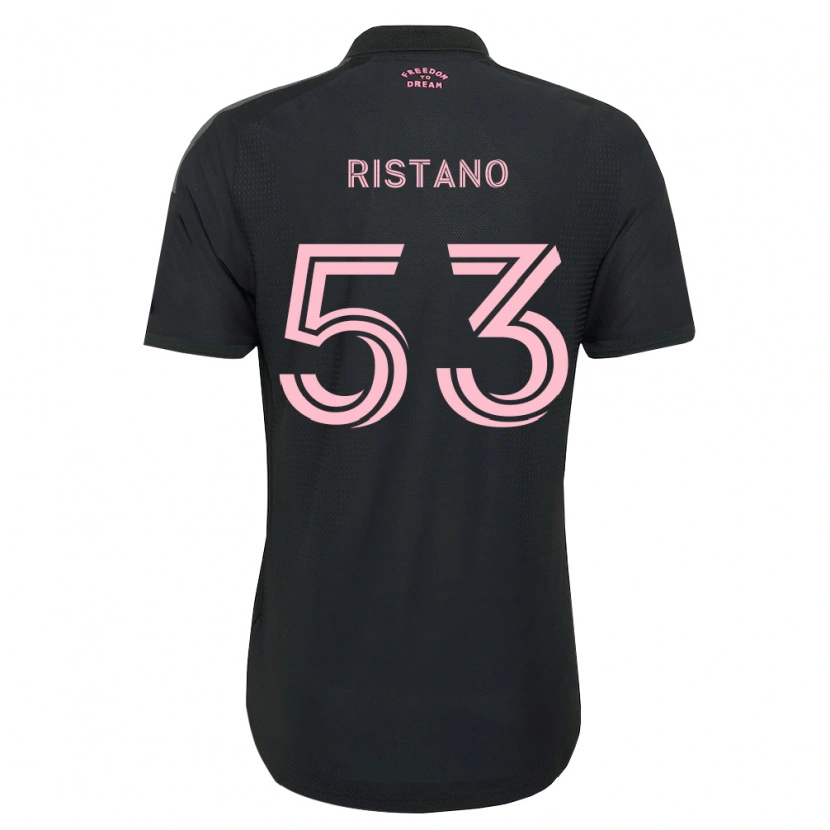 Danxen Barn Alejo Ristano #53 Rosa Svart Hvit Bortetrøye Drakt Trøye 2026/27 Skjorter T-Skjorte