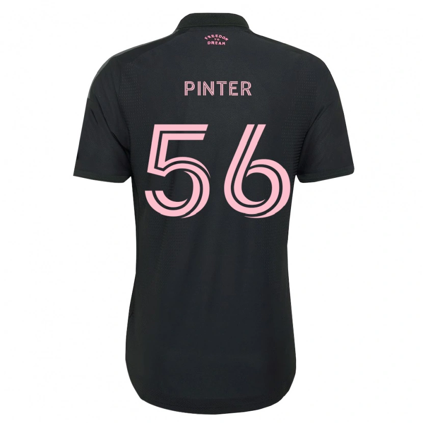 Danxen Barn Dániel Pintér #56 Rosa Svart Hvit Bortetrøye Drakt Trøye 2026/27 Skjorter T-Skjorte