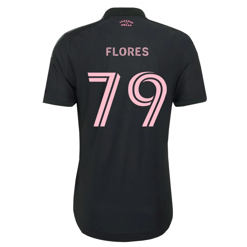 Danxen Barn Alejandro Flores #79 Rosa Svart Hvit Bortetrøye Drakt Trøye 2026/27 Skjorter T-Skjorte