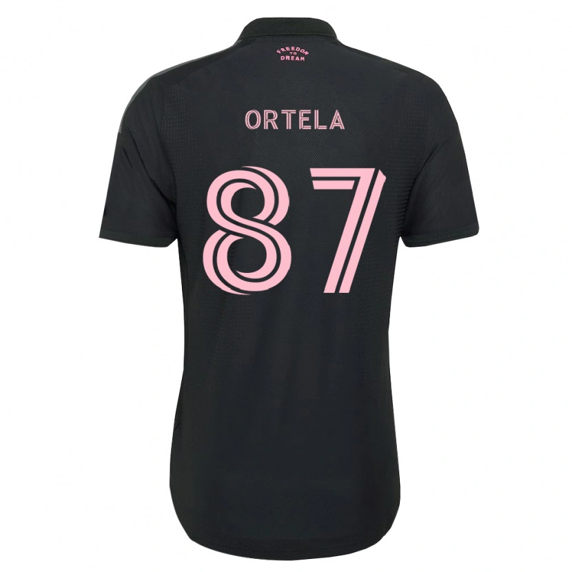 Danxen Barn Jerremy Ortela #87 Rosa Svart Hvit Bortetrøye Drakt Trøye 2026/27 Skjorter T-Skjorte