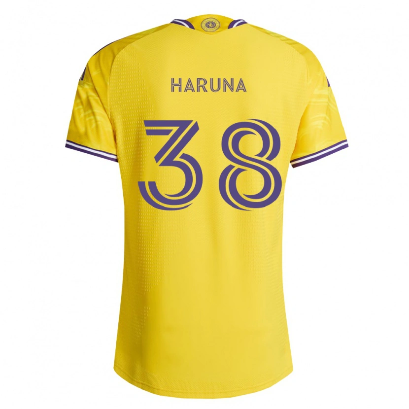 Danxen Barn Issah Haruna #38 Gul Lilla Bortetrøye Drakt Trøye 2026/27 Skjorter T-Skjorte