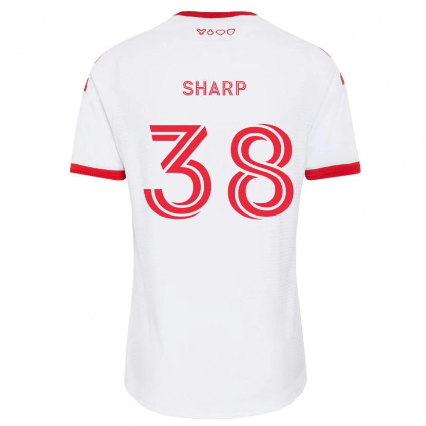 Danxen Barn Charlie Sharp #38 Hvit Rød Svart Bortetrøye Drakt Trøye 2026/27 Skjorter T-Skjorte