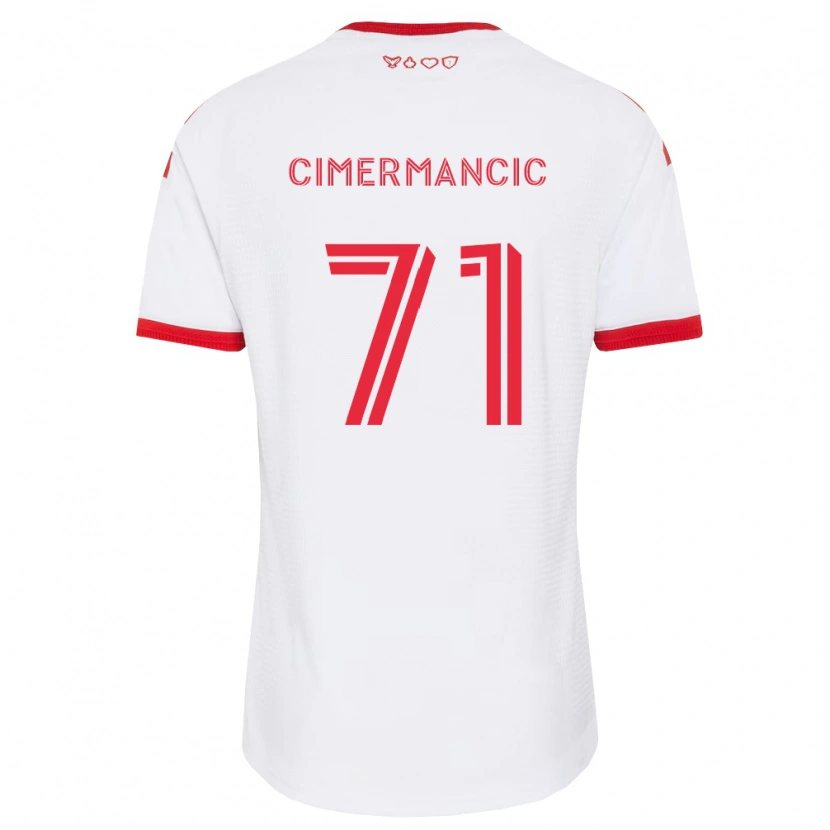 Danxen Barn Markus Cimermancic #71 Hvit Rød Svart Bortetrøye Drakt Trøye 2026/27 Skjorter T-Skjorte