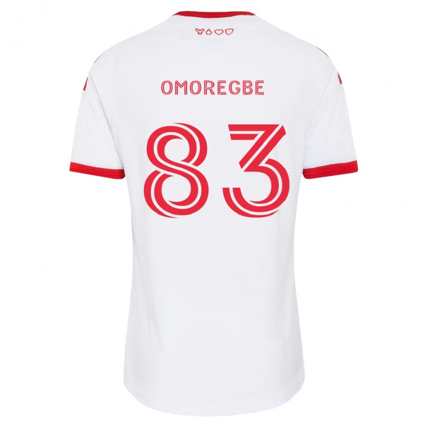 Danxen Barn Edwin Omoregbe #83 Hvit Rød Svart Bortetrøye Drakt Trøye 2026/27 Skjorter T-Skjorte