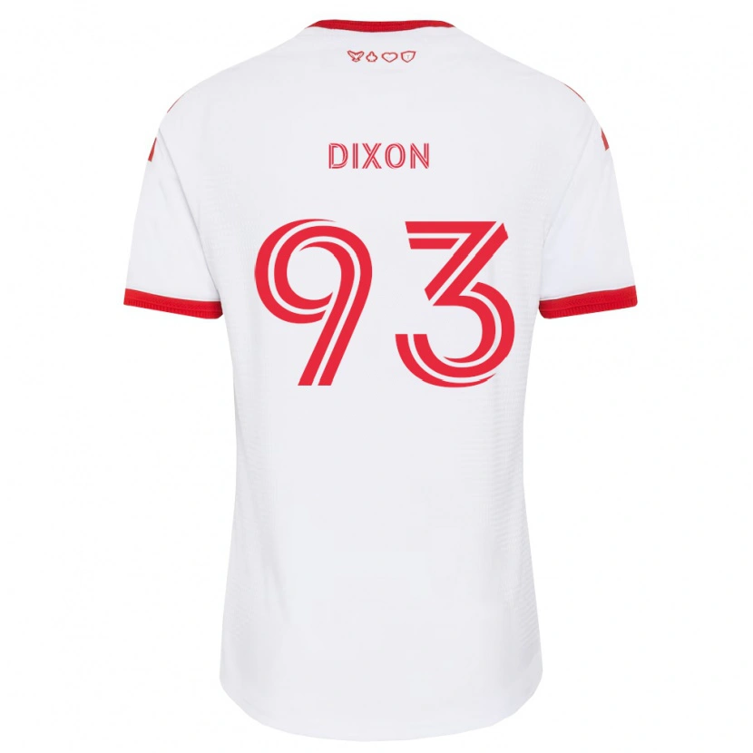 Danxen Barn Damar Dixon #93 Hvit Rød Svart Bortetrøye Drakt Trøye 2026/27 Skjorter T-Skjorte