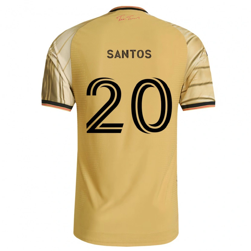 Danxen Barn Rafael Santos #20 Brun Gul Svart Bortetrøye Drakt Trøye 2026/27 Skjorter T-Skjorte