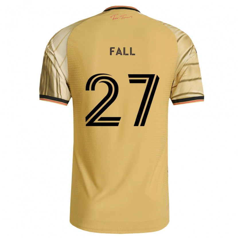 Danxen Barn Fallou Fall #27 Brun Gul Svart Bortetrøye Drakt Trøye 2026/27 Skjorter T-Skjorte