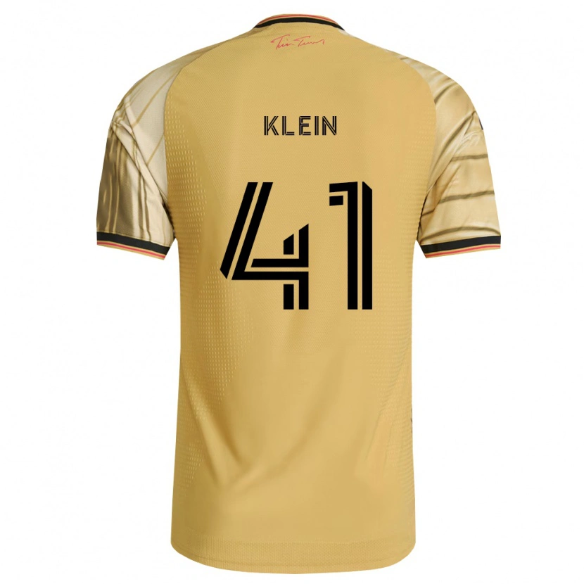 Danxen Barn Johnny Klein #41 Brun Gul Svart Bortetrøye Drakt Trøye 2026/27 Skjorter T-Skjorte