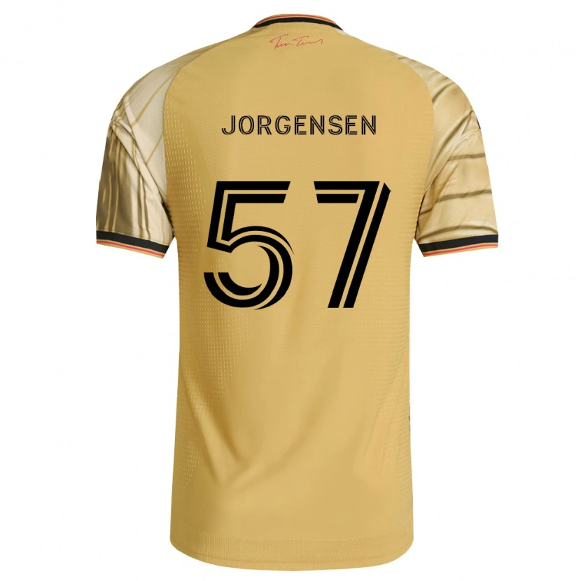 Danxen Barn Owen Jorgensen #57 Brun Gul Svart Bortetrøye Drakt Trøye 2026/27 Skjorter T-Skjorte