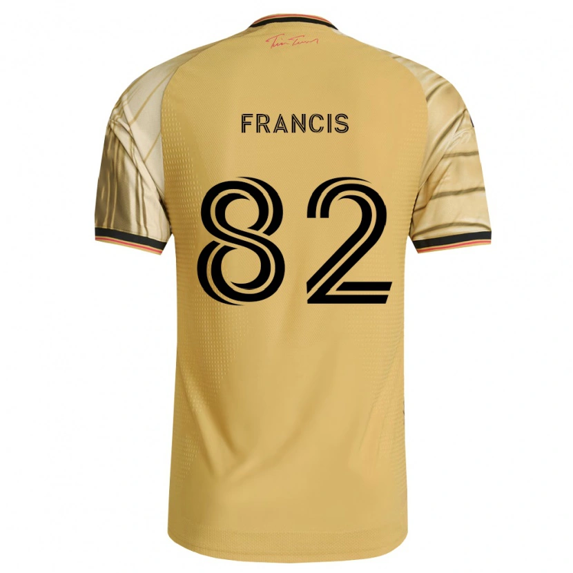 Danxen Barn Patrick Francis #82 Brun Gul Svart Bortetrøye Drakt Trøye 2026/27 Skjorter T-Skjorte