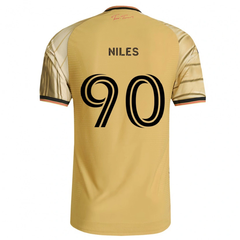Danxen Barn Eddie Niles #90 Brun Gul Svart Bortetrøye Drakt Trøye 2026/27 Skjorter T-Skjorte