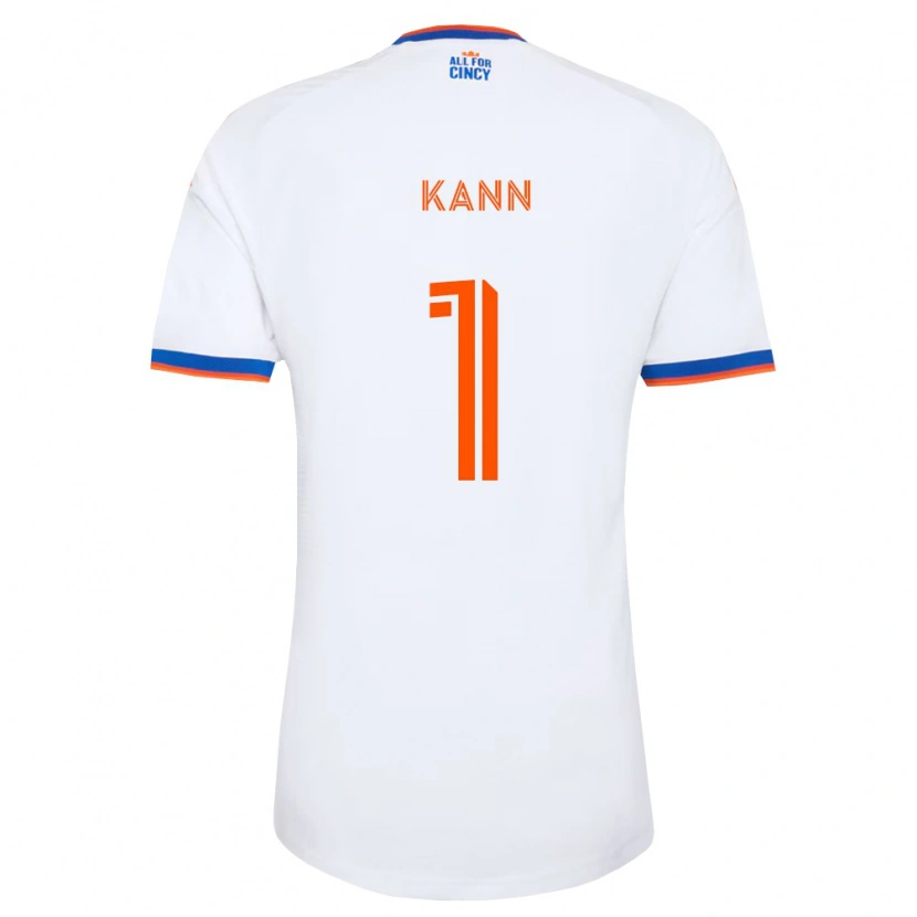 Danxen Barn Alec Kann #1 Hvit Marineblå Oransje Bortetrøye Drakt Trøye 2026/27 Skjorter T-Skjorte