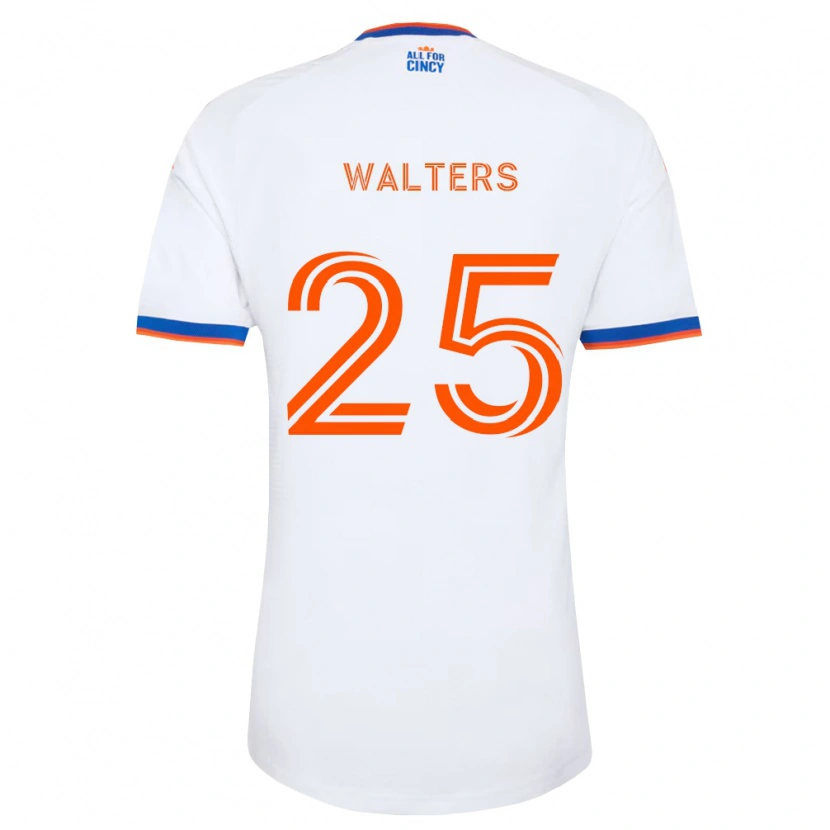Danxen Barn Paul Walters #25 Hvit Marineblå Oransje Bortetrøye Drakt Trøye 2026/27 Skjorter T-Skjorte