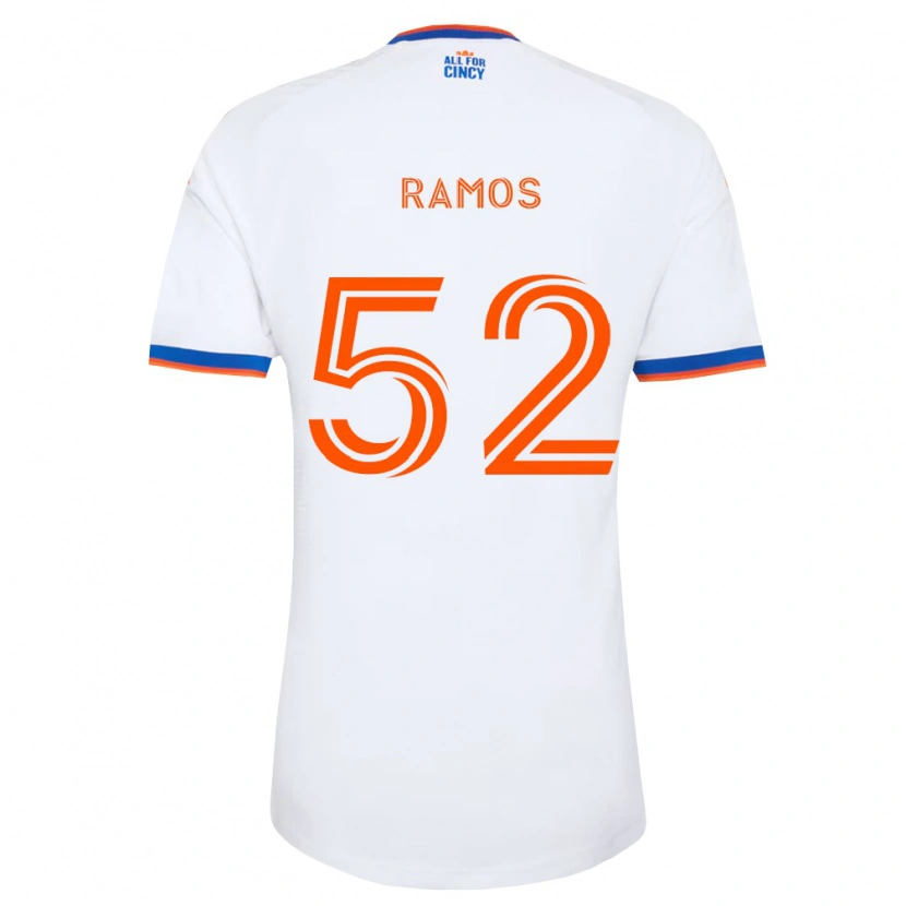 Danxen Barn Yair Ramos #52 Hvit Marineblå Oransje Bortetrøye Drakt Trøye 2026/27 Skjorter T-Skjorte