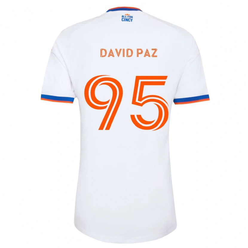 Danxen Barn David Paz #95 Hvit Marineblå Oransje Bortetrøye Drakt Trøye 2026/27 Skjorter T-Skjorte