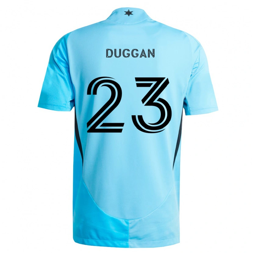 Danxen Barn Morris Duggan #23 Lyseblå Svart Bortetrøye Drakt Trøye 2026/27 Skjorter T-Skjorte