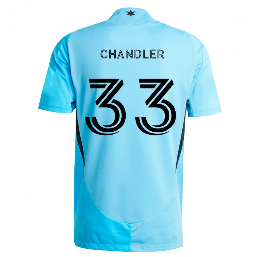 Danxen Barn Kieran Chandler #33 Lyseblå Svart Bortetrøye Drakt Trøye 2026/27 Skjorter T-Skjorte